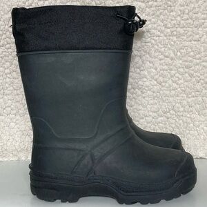 Wonder Nation Kids Black Ice Storm Waterproof Insulated Winter Snow Boots SZ 10